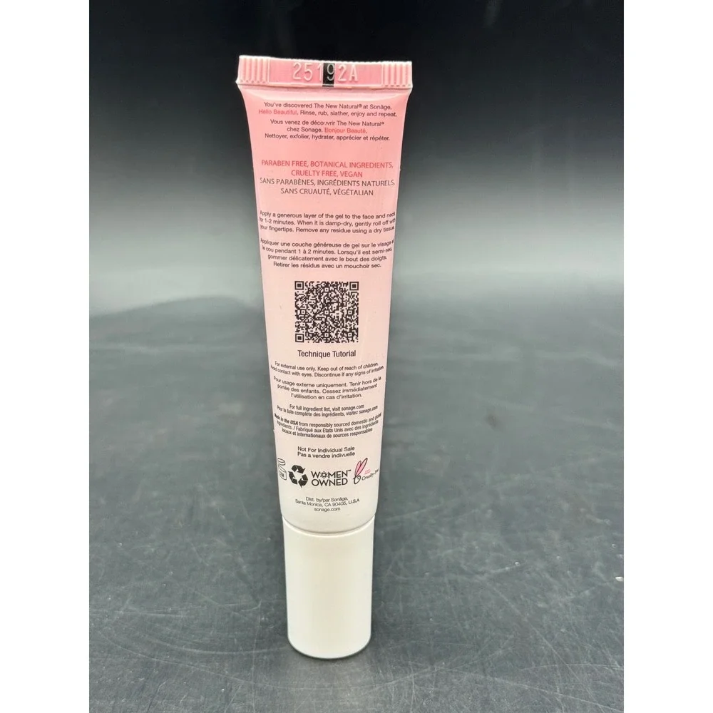 Sonäge Gommage Exfoliating Gel Gentle Peeling Gel 15mL New Travel Size